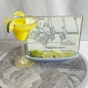 Frame-ology Margarita Photo Frame 6x4 Cocktail Glass Lime Decor Tabletop